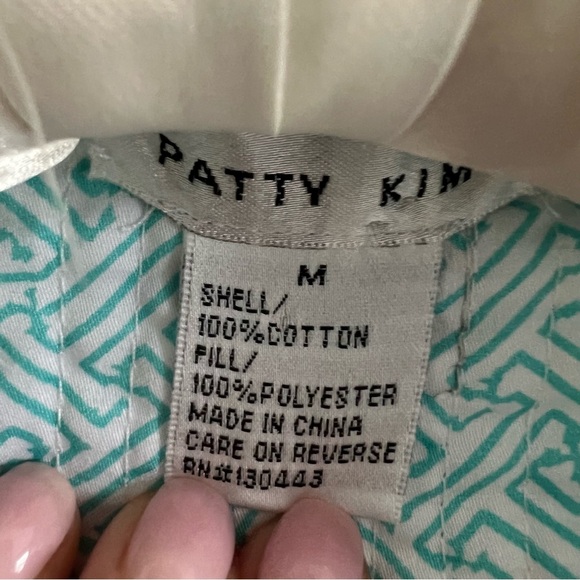 PATTY KIM Lilly Pulitzer Inspired Reversible Cotton Jacket Blazer New Medium - Picture 3 of 4